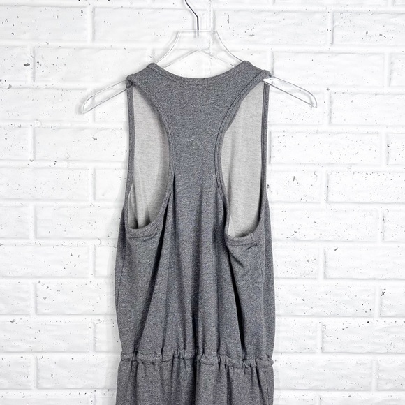 SUNDRY for Evereve “The Weekender” Grey Knit tank dress with tie waist - Picture 9 of 9